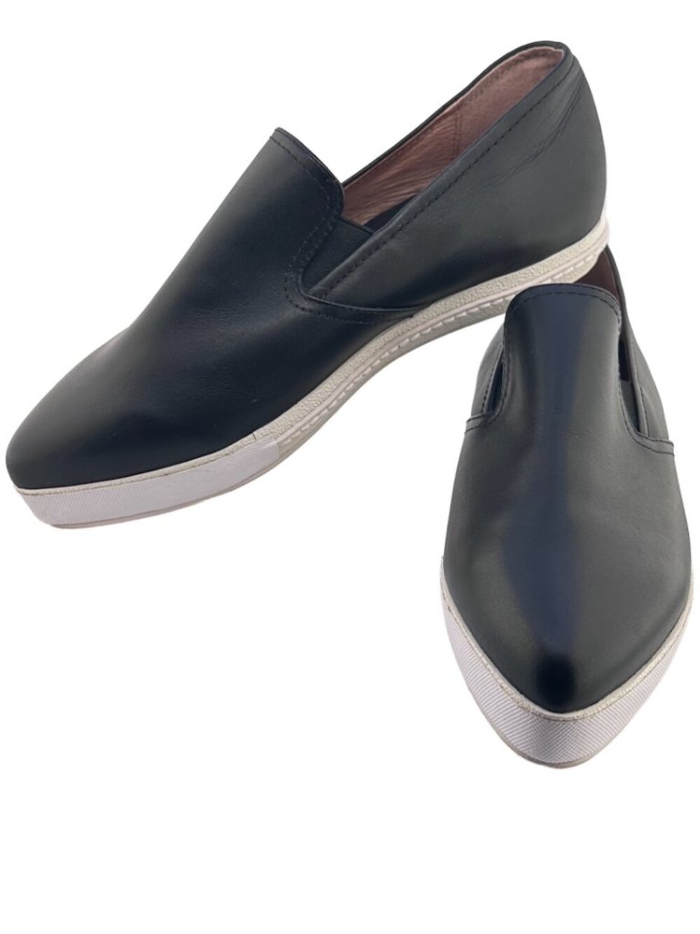 Jeffrey Campbell Pointed Toe Leather Slip-ons Size W8